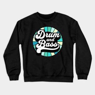 DRUM AND BASS  - Color Wheel (blue/teal) Crewneck Sweatshirt